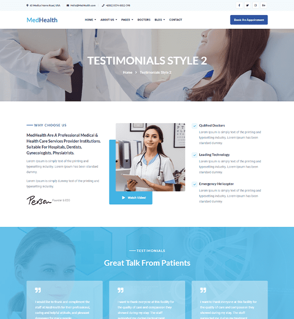 Testimonials Style 2
